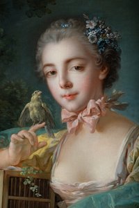 Vermoedelijk portret van Marie-Emilie Baudouin, dochter van de schilder