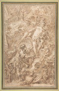 Pygmalion en Galatea door François Boucher