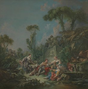 Herderidylle door François Boucher
