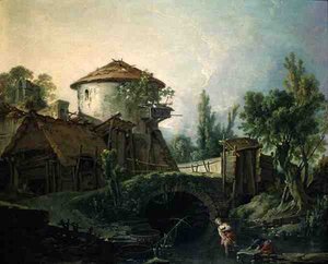 De molen door François Boucher