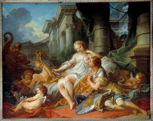 De liefde van Renaud en Armide door François Boucher