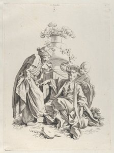 Aanraking, uit De vijf zintuigen door François Boucher
