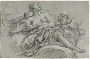 Venus en Cupido door François Boucher