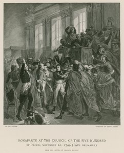 Bonaparte bij de Raad van de Vijfhonderd door Francois Bouchot