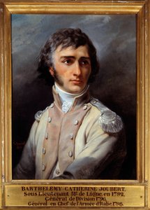 Portret van Barthelemy Joubert in uniform van tweede luitenant