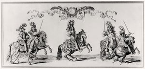Carrousel voor Lodewijk XIV (1639-1715) c.1662 door Francois Chauveau