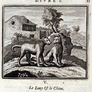 De Wolf en de Hond door Francois Chauveau