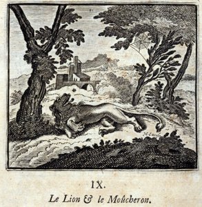 De Leeuw en de Vliegenvanger door Francois Chauveau