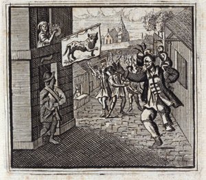 De Aap en de Luipaard door Francois Chauveau