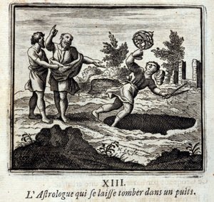 De Astroloog die in een Put valt door Francois Chauveau
