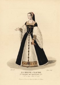 Koningin Claude, eerste vrouw van koning Frans I