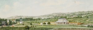 Een treinstation in de buitenwijken van Parijs, 1846 door Francois Debret