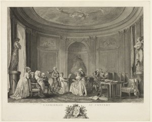 Het concert door Francois Dequevauviller