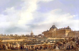 Louis Philippe geeft vlaggen aan de nationale garde in Parijs op 29 augustus