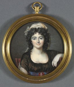 Portret van een Vrouw in een Bruine Jurk, 1795 door Francois Dumont