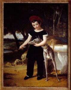 Portret van de Hertog van Bordeaux (1820-1883), Graaf van Chambord in het Kasteel van Villeneuve l