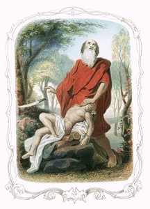 Abraham offert Isaac door Francois Feyen Perrin