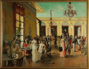 Café Frascati (Parijs, Frankrijk), een scène uit de tijd van Napoleon