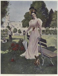 Portret van Madame la Princess Youssopoff door Francois Flameng