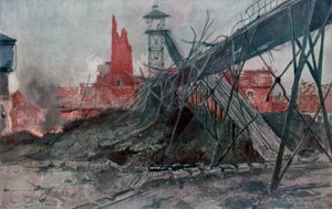 De mijnen van Liévin: Calonne Pit, Artois, Frankrijk, Eerste Wereldoorlog, 1915