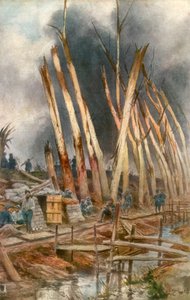 Het offensief van Yser, 1917, 1926 door Francois Flameng