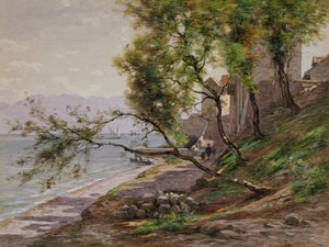 Aan de Rand van het Meer van Genève