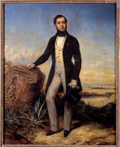 Portret van Ferdinand de Lesseps door Francois Gabriel Guillaume Lepaulle