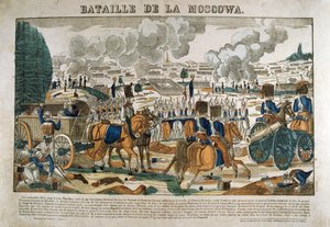 Slag bij Borodino, Rusland, 7 september 1812, c1835 door Francois Georgin