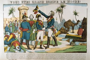 Napoleon en generaal Kleber op de expeditie naar Egypte, 1798, ca. 1835 door Francois Georgin