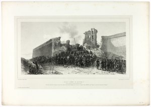 Aanval op bastion nr. 8, uit Souvenirs d’Italie: Expeditie naar Rome