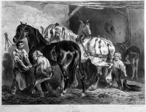 De smidse, paardenbeslag