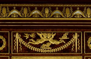 Meubilair: details van de kas van keizerin Josephine de Beauharnais door Francois Honore Georges Jacob Desmalter