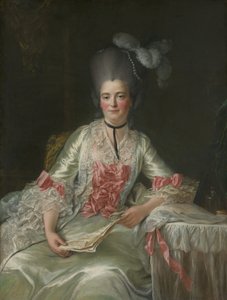 Marie Rinteau, genaamd Mademoiselle de Verrières, 1761 door Francois Hubert Drouais