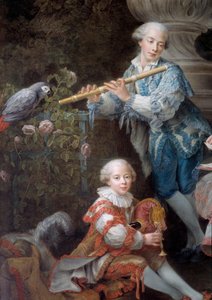 De familie van Louis Francois du Bouchet, Markies de Sourches en Grootprevot van Frankrijk (detail)