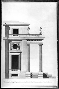 Ontwerp voor het Badhuis in het Hotel de Brancas, ca. 1760