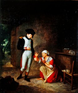 Napoleon bezoekt een boer aan de rand van Brienne, 4 augustus 1805