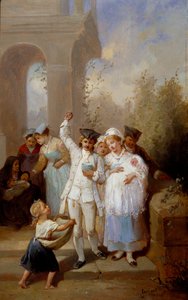 De doop door Francois Louis Lanfant de Metz