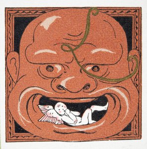 Gezichtsmasker, pub. 1922 (pochoir print)