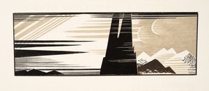 Grafische illustratie uit Prométhée Enchaîné van Aeschylus, uitgegeven 1941 door Francois Louis Schmied
