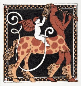 Letter U, uit Personages de Comedie, uitgegeven 1922