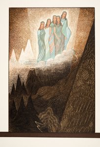 Oceaniden, Illustratie uit Prométhée Enchaîné van Aeschylus, uitgegeven 1941 door Francois Louis Schmied