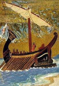 De Odyssee door Homerus: de zeilboot van Odysseus (Ulysses), 1930