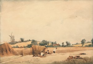 Oogsten door Francois Louis Thomas Francia