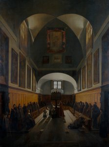 Het koor van de Kapucijnenkerk, Rome, 1817