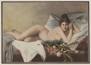 Verwelkte bloemen van een minnaar door Francois Maurice Lard