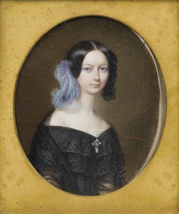 Hertogin Helene van Mecklenburg-Schwerin 1814-1858, later hertogin van Orléans, ca. 1835 door Francois Meuret