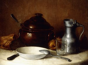 Voor de maaltijd door Jean Francois Millet