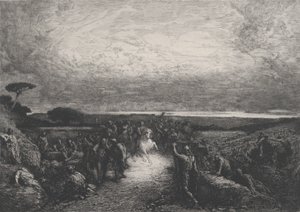 Campagne van Rome, 19e eeuw door Francois Nicolas Chifflart