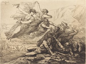 Gerechtigheid, wraak en waarheid door Francois Nicolas Chifflart