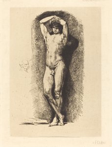 Mannelijke academie door Francois Nicolas Chifflart